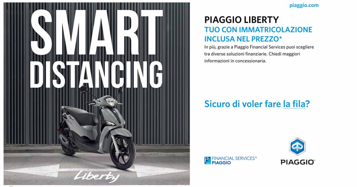 Piaggio Liberty tuo con immatricolazione inclusa