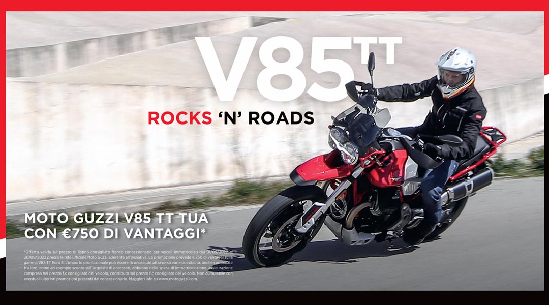 Gamma V85 TT Moto Guzzi è tua con vantaggi fino a 750 euro